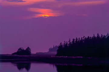 AM-LA-34         Sunset At Schoodic Peninsula, Acadia National Park, Maine
