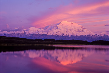 AM-LA-05         Early Morning Colors, Wonder Lake, Denali National Park, Alaska