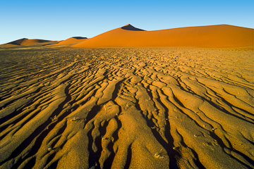 AF-LA-14         Sand Patterns, Namib Desert, Namibia, Africa