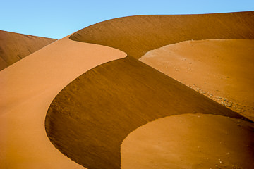 AF-LA-85         Sand Dune Pattern, Namib Desert, Namibia, Africa