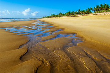 LE-BR-LA-74         Beach Patterns, Southern Coast Of Bahia, Brazil