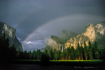 AM-LA-02         Rainbow Over Yosemite Valley, Yosemite National Park, California